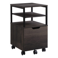 OSP Home Furnishings CNT15-AH Contempo Mobile Cart in Ozark Ash finish
